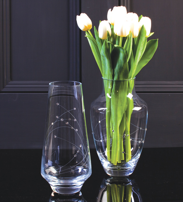 Royal scot Crystal - Diamante Vases